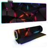 PEIHUODAN Tappetino Mouse Gaming Grande - Tappeto Scrivania PC con Design Geometrico Neon, Desk Mat Gomma Antiscivolo per Tastiera e Mouse da Gaming XXL (Geometrico 1,700x300mm)
