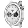 Yikamosi Acciaio inossidabile Anello della lunetta Compatibile con Xiaomi Watch S4/Watch S3,Bezel Ring Adhesive Cover Anti graffio e protezione dalle collisioni per Mi Watch S4 Accessory,Argento