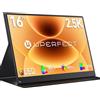 UPERFECT Monitor Portatile QLED 2.5K 16 Pollici 150% sRGB 2000:1 500Nits | Schermo Dispaly Altoparlanti Incorporati Screem con Tipo C HDMI per PC/Laptop/Phone/Console