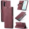 Phernykas Custodia Portafoglio Libro Magnetica per Samsung Galaxy Note 10 | Flip Book Cover in pelle PU, Porta Carte, Protezione Astuccio, Telefono Libretto Case per Samsung Note 10, Vion-rosso