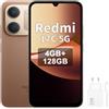 XIAOMI REDMI 17C 5G 4+128GB, marrone, caricatore incluso