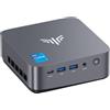 NiPoGi P3 Mini PC Ιntel Core i5-12450H,32GB RAM+512GB NVMe SSD WiFi 6 BT5.2 | Meglio di i7 11390H ,(8C/12T,fino a 4,4 GHz) W-11 Pro 4K UHD Triplo Display (HDMI 2.0/DP 1.4/Type-C) TDP 45W