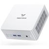 MINISFORUM UM780L Slim Mini PC, processore AMD Ryzen 7 7840HS (8 core/16 thread) fino a 5,1 GHz, 16 GB LPDDR5 e SSD da 500 GB, uscite HDMI/DP/USB4, 2.5G RJ45 LAN, Radeon 780M Graphics, WIFI6E/BT5.2