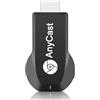 TLLTKOK HDMI Wireless Display Adapter WiFi 1080P Mobile Screen Mirroring Receiver Dongle per iPhone Mac iOS Android a TV Proiettore Supporto Miracast Airplay DLNA