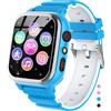 JUBUNRER Orologio Smartwatch Bambini 26 Giochi Telefono Contapassi Calorie | SOS Orologio Bambino Bambina Musicale Video Regalo Ragazzo Ragazza Regali- Natale- Compleanno