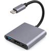 Maehihw Adattatore da USB C a HDMI, Adattatore Multiporta USB C | Con 4K HDMI/PD 100W/USB 3.0, Adattatore Multiporta USB-C per Monitor TV Proiettore, Laptop, Tablet, Smartphone