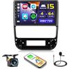 Hikity 4+64G 9 Autoradio Android per Peugeot 406 1999-2004 Wireless Carplay | Touchscreen GPS Navi Bluetooth WiFi FM/RDS Retrocamera Comandi al Volante 4+64G