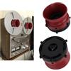 LICAEVEY Adattatore Hub NAB da 2 Pezzi, ABS Adatto per Registratore a Nastro Studer Akai da 10 Pollici, con Base Non Regolabile Bloccata (rosso)