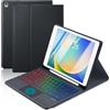 MePadKey Custodia con tastiera touchpad per iPad 9a/8a/7a generazione da | Pro 10.5/Air 3rd Gen,7-Color Rainbow Retroilluminazione Tipo-C Tastiera di Ricarica con Portamatite Cover per iPad 7 8 9 Gen