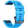 NotoCity Cinturino Quickfit 22mm per Garmin Fenix 7/6/5/7 Pro/6 Pro/5 Plus/8 47mm,Con Garmin Forerunner 945/955/965/970/E 45mm/Approach S60/S62/S70 47mm(Azzurro)