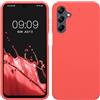 kwmobile Cover per Samsung Galaxy A16 5G Custodia - Back Case per Smartphone in Silicone TPU - Protezione Gommata - corallo fluorescente