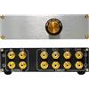 Generic Switch Box audio RCA 4 in 2 Out - Selettore commutatore audio stereo passivo con jack RCA placcati oro e custodia in lega di alluminio, selettore di ingresso a 4 vie per lettore CD, TV, amplificatore
