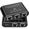 PVBCTCSID Splitter Ethernet 1 In 3 Out Switch Ethernet Gigabit 3 Porte 1 to 3 Lan Splitter RJ45 Switch Supporta 3 Dispositivi Contemporaneamente Funziona con Cavi Cat5/5e/6/6e/7/8