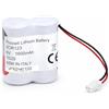 prometeo electronics Batteria Telepass 2CR123A 6V 1600mAh al Litio con Connettore - Ricambio Compatibile CR17345 / BR-ACF2R, NON Ricaricabile, Verifica Forma e Attacco Prima dell'Acquisto