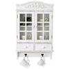 PALAZZO INT Unbekannt Vintage Pensile Bianco Armadio Shabby Chic Vetrina Pensile Armadio da Parete Palazzo Esclusivo