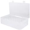 NUSITOU Scatola per Cucito 2 Pezzi in Plastica 42 Scomparti Grande capacità e Chiusura a Conchiglia Organizer per Fili da Ricamo e Accessori da Cucito