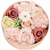 REYOK Confezione regalo di fiori di sapone di rosa artificiale, Scatola regalo di fiori in sapone fiore di bagno rosa, decorazione floreale, regalo floreale per matrimonio, festa della mamma, San Valentino