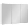 Vicco Specchio contenitore bagno Lavia, Bianco 90 x 60.2 cm | 3 Ante · 9 scomparti · Ampia superficie a specchio · Ampio spazio per prodotti per la cura · Sopra il lavabo