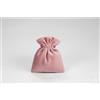 Generico 10X Sacchetto portaconfetti mini VELLUTO ROSA ANTICO 8x11 cm BOMBONIERA