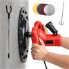 RSQQL Levigatrice e lucidatrice for pareti 2 in 1, 6 velocità, 1680 W | Asta di prolunga da 130 cm e luce LED, Diametro disco 380 mm, for finiture in gesso, malta e calcestruzzo