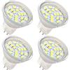 HRYSPN Lampade LED MR11 GU4 12V 4W, Bianco Fredda 6000K, Pari alle Alogene da 35W, per Paesaggio, Cappa Cucina, Camper (4 Pezzi)