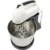 Wipportja Robot da cucina, velocità 1,7 l, frullatore per torte, in acciaio inox, per verdure, insalata, burro, impasto, panna, uova