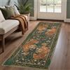 GENIMO Vintage Tappeto Corridoio, Lavabile e Antiscivolo, 80x150 cm, Verde | Tappeto Tigre Verde，Con Retro Antiscivolo, Tappeto Decorativo per Camera da Letto, Cucina, Corridoio