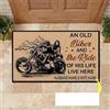 generic Zerbino in fibra di cocco, per motociclisti (20x32in / 50 x 80 cm) | Tappetino antiscivolo in fibra di cocco naturale, per esterni, 3 misure, a tema motociclista