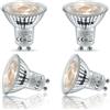 WSMCN Energetica A Lampadine LED GU10 1,9W(50W) Bianco Caldo 3000K 340lm, 4 Pz | 1,9W Equivalente a 50W, Non dimmerabile, 36° Angolo del Fascio, Illuminazione senza sfarfallio, camera da letto cucina