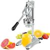 Jaxguom Spremiagrumi Manuale Professionale a Leva,Arance E Melograno | Pressa Manuale con 2 Teste,Leva da 36 cm,Filtro in Acciaio Inox 304,Corpo in Alluminio,Ventosa,per Cucina,Bar E Ristorante