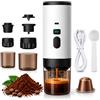 Generico Macchina da Caffè Espresso Portatile, 7800mAh, Riscaldamento Rapido dell'Acqua, Display Digitale, Ricaricabile USB-C, Macchina per Caffè da Viaggio per Casa, Ufficio, Auto e Campeggio
