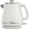 MU LIN MULIN Bollitore Elettrico Vintage 1,8 L, 1800 W, Spegnimento Automatico | Interno in acciaio inox 304, doppia parete, base girevole a 360° e protezione dal surriscaldamento.