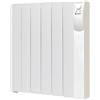 Farho Radiatore Elettrico Nivo 1000 W - Emettitore Termico a Fluido con Termostato Manuale e 3 Modalità - 6 Elementi in Alluminio - Per Ambienti da 15 a 19 m² - Bianco