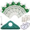 Arcets Kit 6 Sacchetti e Sottospazzola compatibile per Folletto VK140 VK150 FP 140 FP 150 | 6 Sacchetti Aspirapolvere Microfibra a 5 Strati con 2 Filtri Motore e Sottospazzola