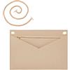 WADORN 1 set Kit di Conversione Inserto Organizer per Borsa con Catena D'Oro Organizer per Borsetta In Feltro Inserisci Mini Busta Accessori per La Conversione Della Borsa per Kirigami Pochette, Beige