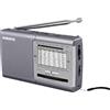 XHDATA D219 Radio Portatile FM AM SW Radio Vintage da Casa Escursioni in CampeggioRadio Casa Grigio