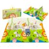 LIONELO Robby Tappetino Gioco Reversibile 200x180 cm per Bambini Pieghevole | Leggero e Impermeabile, Materiale Certificato Senza Sostanze Chimiche Nocive