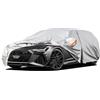 Kayme Telo Copriauto da Esterno Station Wagon, Compatibile con Audi A6 Allroad (2004-2025), Copertura a 6 Starti per Impermeabile Anti UV Anti Vento Antipolvere, Telo Copri con Cerniera.