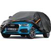 kayme Telo Copriauto, Kayme SUV Copertura per Auto Impermeabile, Compatibile con 2012-2024 Audi Q3, Anti UV Anti Vento Antipolvere a 7 Strati con Cerniera e in Cotone.(Consegna in 3-7 giorni)