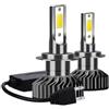 JJ Coppia Luci Laterali 12V - 24V Lampadine H7 per Fari a LED Bianchi 50W 12000lm Luci di Posizione Anello Marker Bianco Senza Errori