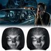 VASIN Halloween Coprisedili per Poggiatesta Auto, 2 Pezzi Copri Poggiatesta | Doppio Lato Elastico Universale Copri Poggiatesta Per Auto Horror Accessori per Interni Automobilistici