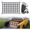 CangZofan Heavy Duty Cargo Net for Pickup Truck Bed 66 x 50 1100 lbs Capacity with Adjustable Cam Buckles S-Hooks and Drawstring Storage Bag, Durable Nylon for Trailers and Trucks