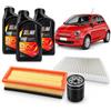 Generico Kit Tagliando Per 500 1.2 Dal 2012 Al 2019 Con Olio Selenia 5W-40 3 Litri | Filtro Aria, Abitacolo Antipolline, Olio, Manutenzione ordinaria veicolo