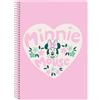 safta MINNIE MOUSE MINTY - Taccuino 80 fogli A5, copertina rigida, ideale per bambini di diverse età, comodo e versatile, qualità e resistenza, 15,5 x 22 cm