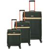 Travelite Color Craze Set di 3 valigie morbide S/M/L con serratura a combinazione TSA, bagaglio a mano, oliva, Set trolley (S/M/L), Set di valigie morbide