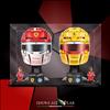 Showcase Lab 🇮🇹 Teca LP424 | Per Set Lego® 43014 / 43022 - Casco di Charles Leclerc / Casco di Lewis Hamilton Scuderia Ferrari HP