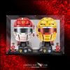 Showcase Lab 🇮🇹 Teca LM424 | Per Set Lego® 43014 / 43022 - Casco di Charles Leclerc / Casco di Lewis Hamilton Scuderia Ferrari HP