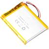 AFTERTECH 505573 2500mAh 2,5Ah 73x55x5mm CELLA POLIMERI DI LITIO LI-POLIMER LIPO 3,7v 3,7v RICARICABILE CON BMS E CONNETTORE JST PHR 02 M4D1
