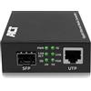 ACT Convertitore multimediale Gigabit Ethernet in fibra ottica 1Gbps SFP Slot Multimode Singlemode, 1000Base-T - AC4451