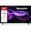 SHARP 40HF3365E TV 40" QLED Full HD 60Hz, Google TV, Nero.
